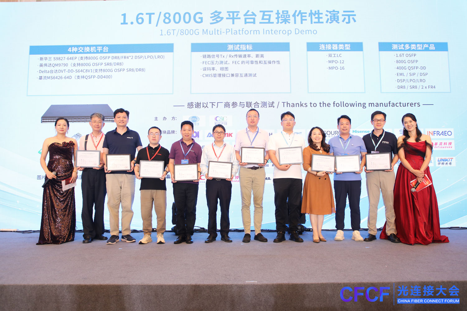 迅特800G全系列光模块通过CFCF互联互通测试认证